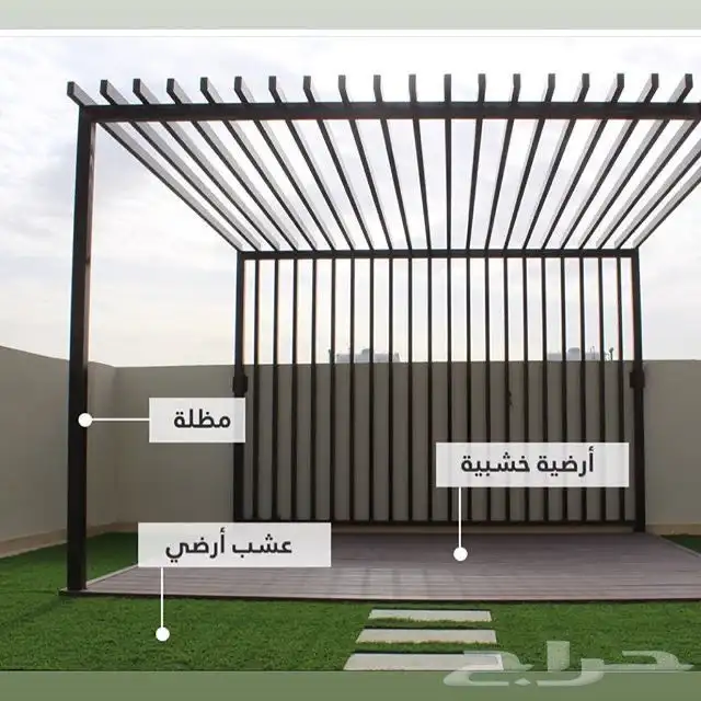 مضلات برجولات جلسات خارجيه سواتر ديكورات ترميمات شامله 25