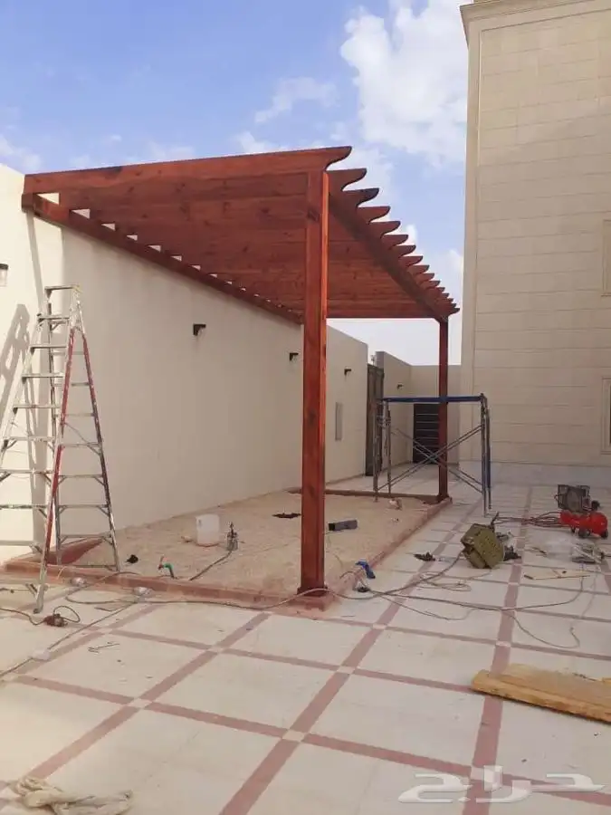 مضلات برجولات جلسات خارجيه سواتر ديكورات ترميمات شامله 31