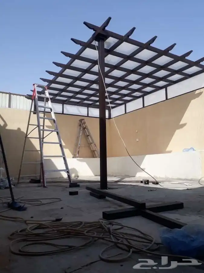 مضلات برجولات جلسات خارجيه سواتر ديكورات ترميمات شامله 12