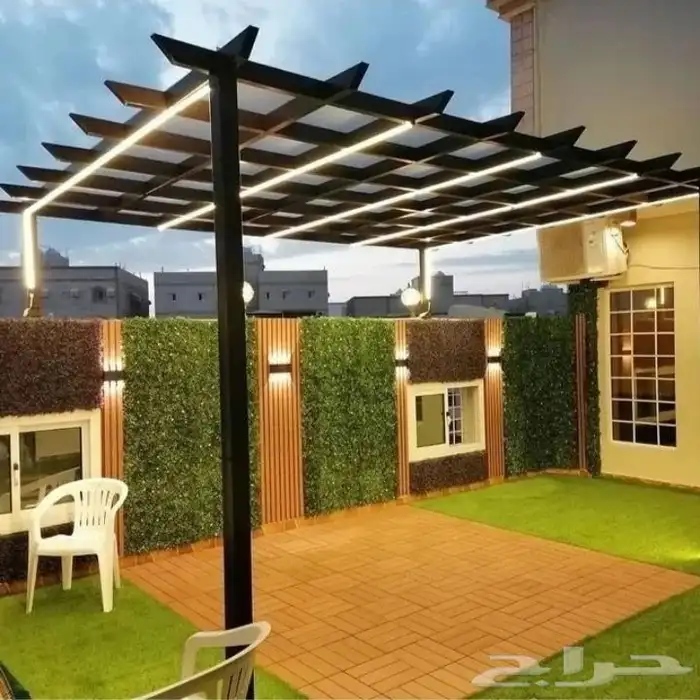 مضلات برجولات جلسات خارجيه سواتر ديكورات ترميمات شامله 24