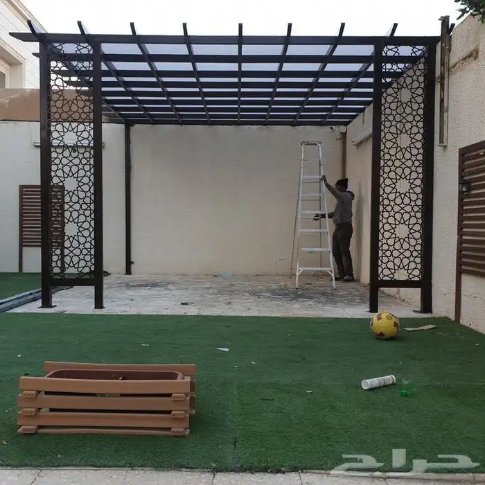 مضلات برجولات جلسات خارجيه سواتر ديكورات ترميمات شامله 8