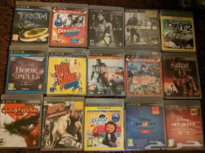 Ps1 ps2 ps3 psp vita gamecube satrun Sega wii wiiu 45