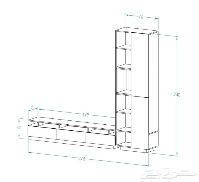 طاولات مجلس جديده وهبة تلفاز وكورنر ووسط وخدمة 32