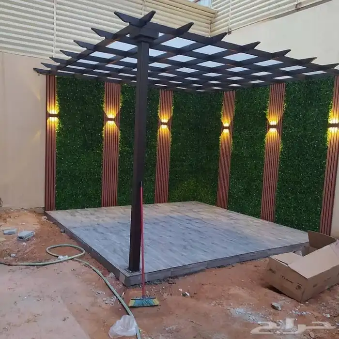 مضلات برجولات جلسات خارجيه سواتر ديكورات ترميمات شامله 4