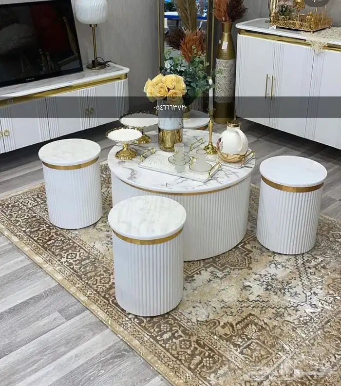 طاولات خشب 5 قطع 17