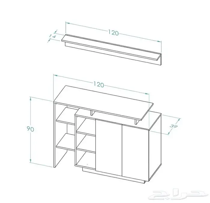 طاولات مجلس جديده وهبة تلفاز وكورنر ووسط وخدمة 35