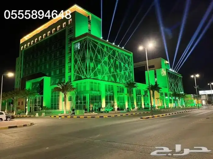 تاجير اضاءه اليوم الوطني للمحلات والشركات 2