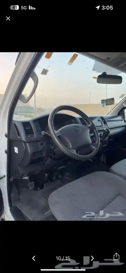 فان باص هايس بضاعة للايجار الشهري ديزل 2