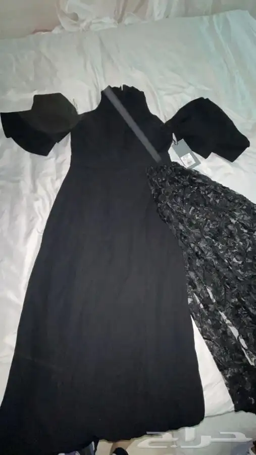 فستان سهرة جديد فساتين انيقة فخمةملابس نسائيةاسودذيل دانتيل 4