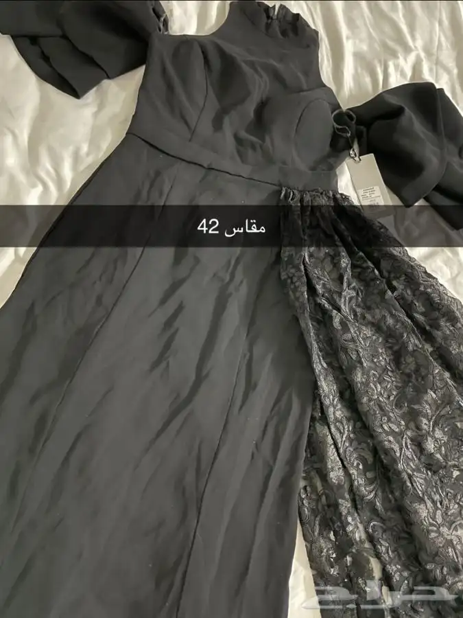 فستان سهرة جديد فساتين انيقة فخمةملابس نسائيةاسودذيل دانتيل 2