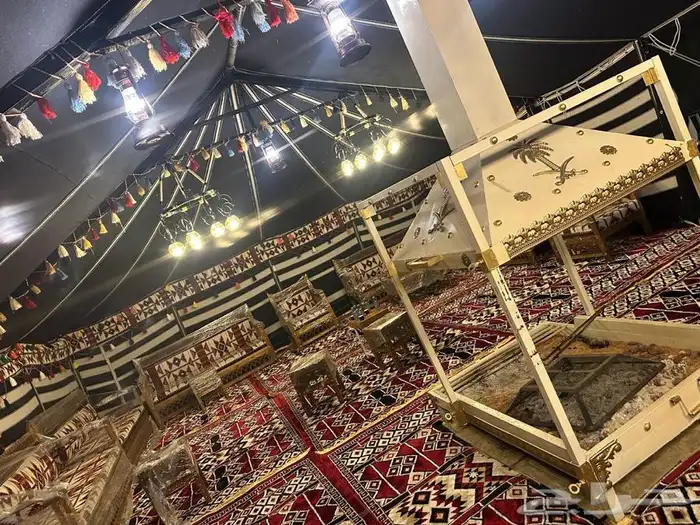 خيام ملكية بيت شعر بالدقة والتفصيل 18