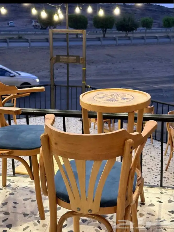 كراسي وطاولات خشب زان مصري 3