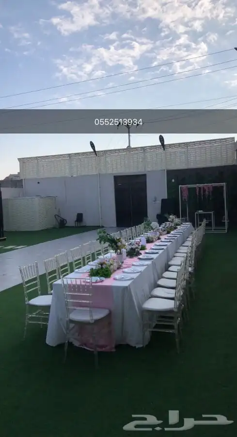 كراسي طاولات للإيجار ب اقل أسعار السوق 8