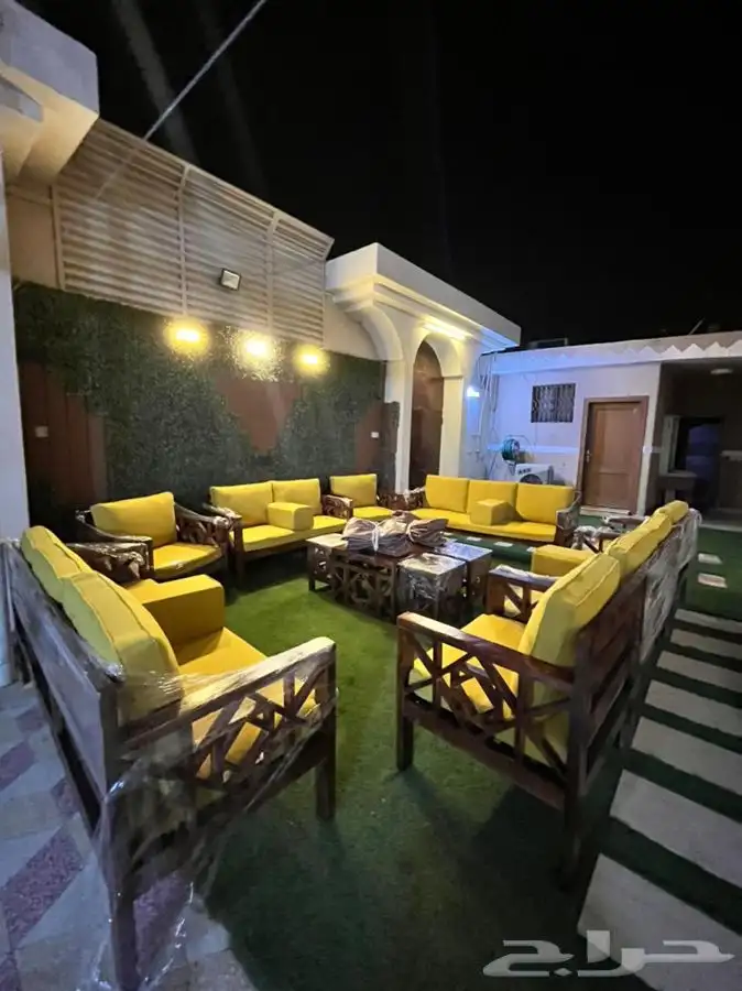 كراسي خشب جلسات خارجية وحدائق ومنازل وأسطح 7