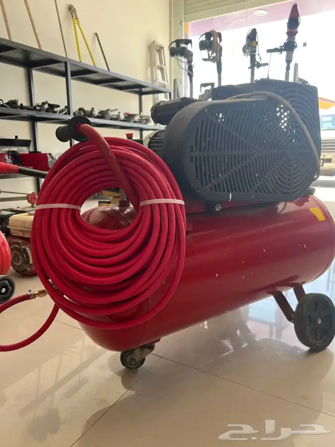 ماطور هواء حجم 300 و 100 و50 لتر مع لي تأجير يومي 1