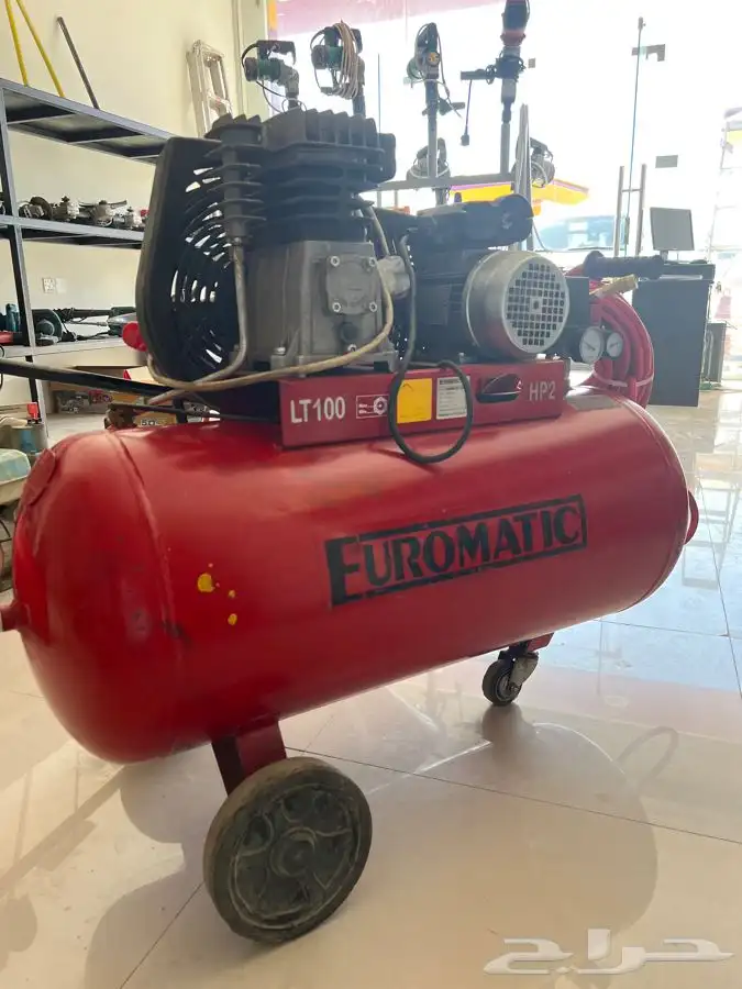ماطور هواء حجم 300 و 100 و50 لتر مع لي تأجير يومي 0