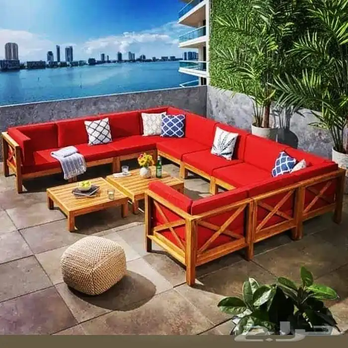 كراسي خشب جلسات خارجية وحدائق ومنازل وأسطح 15