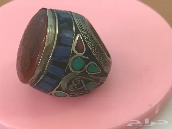 خواتم  واختام ايرانيه قديمه فضه وعقيق 22