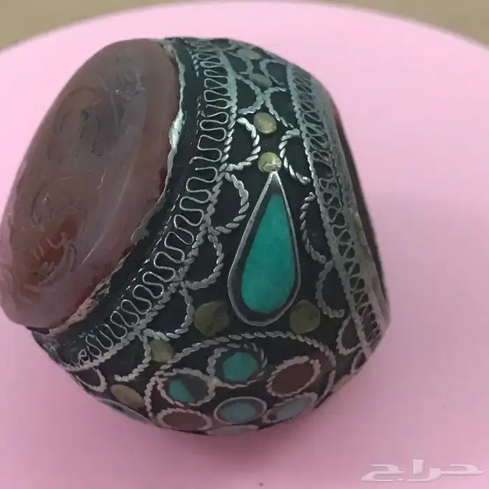 خواتم  واختام ايرانيه قديمه فضه وعقيق 26