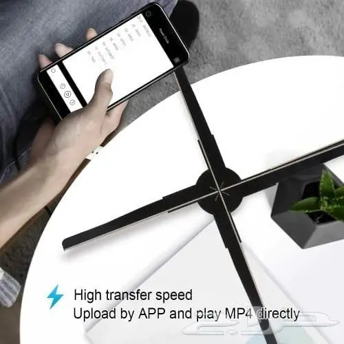 سنتيمتر واي فاي الهولوغرام مصباح ليد مروحة 6