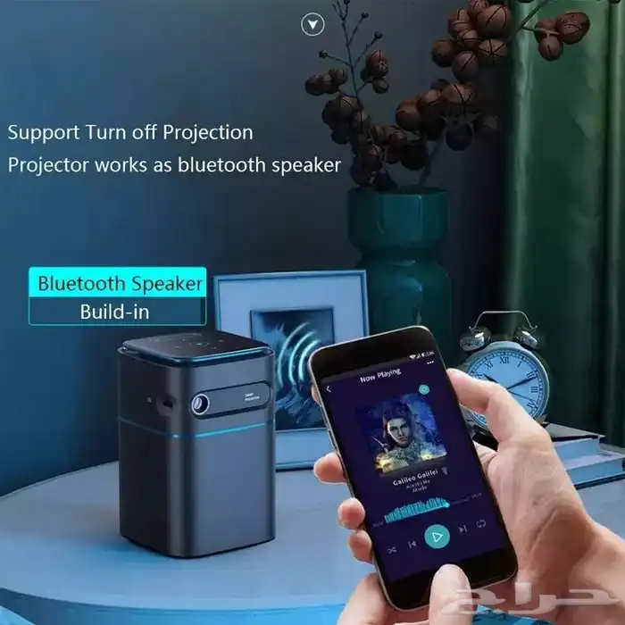 بروجكتر ذكي بمواصفات عالية ببطارية متنقلة 10