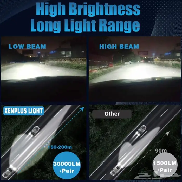 اقوى لمبات ليد تركب على اغلب السيارات 1