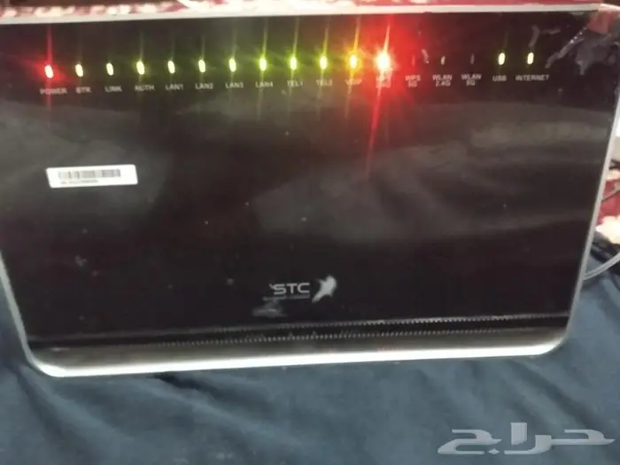 راوتر ..او مودم .او موزع شبكه واي فاي من STC. اللياف بصريه 0