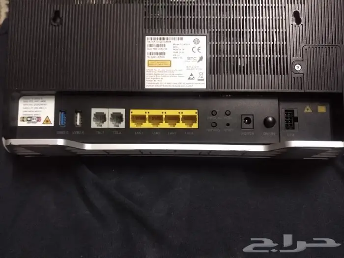 راوتر ..او مودم .او موزع شبكه واي فاي من STC. اللياف بصريه 1