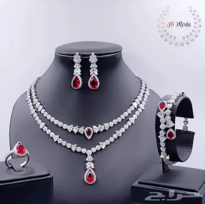 طقم اكسسوار تصميم ألماس فاخر جودة عالية سعر رهيب 9