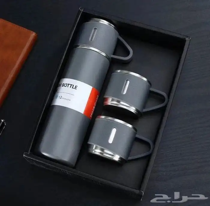 مطارة مع 3 أكواب مزدوجة 3