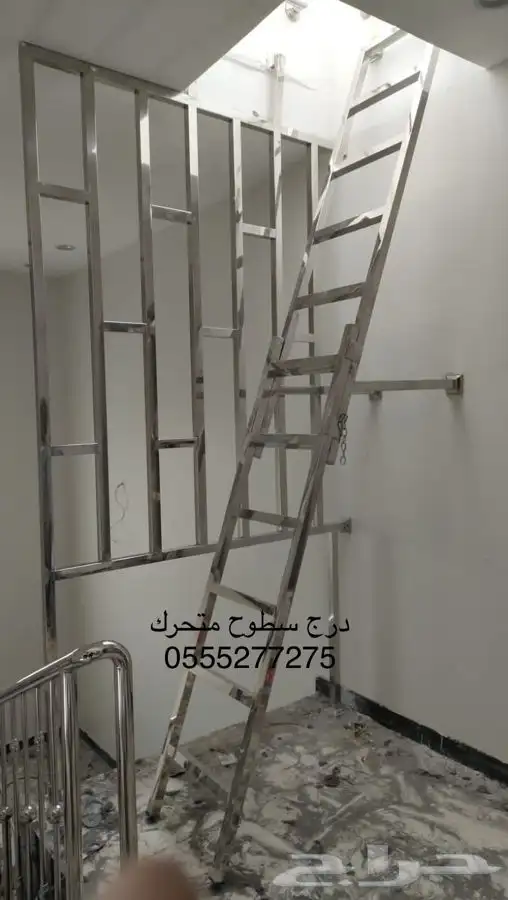 ورشة استنلس استيل دربزان درج حواجز شبابيك 13