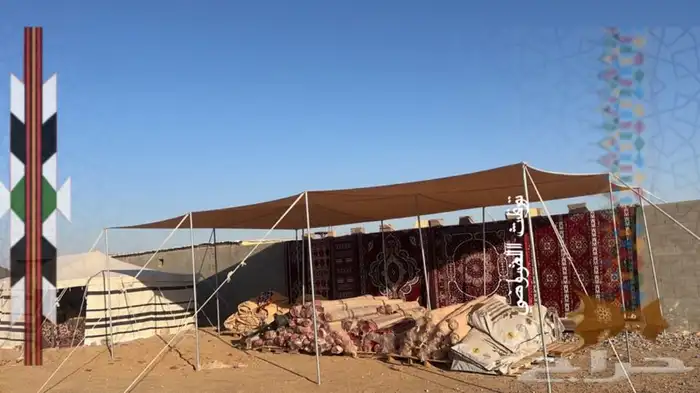 للبيع بيوت شعر وخيام وكراسي ودوارت مياه فيبر وصنادق 65