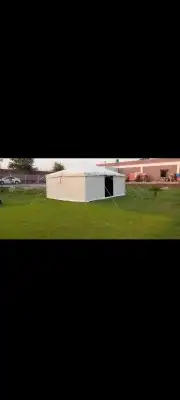 بيت شعر ابيض ألماني خيمه شفاف صندقه خشب تجهيز 23