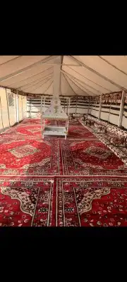 بيت شعر ابيض ألماني خيمه شفاف صندقه خشب تجهيز 11