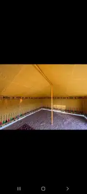 بيت شعر ابيض ألماني خيمه شفاف صندقه خشب تجهيز 8