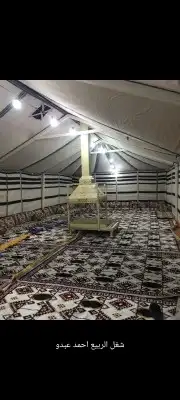 بيت شعر ابيض ألماني خيمه شفاف صندقه خشب تجهيز 13