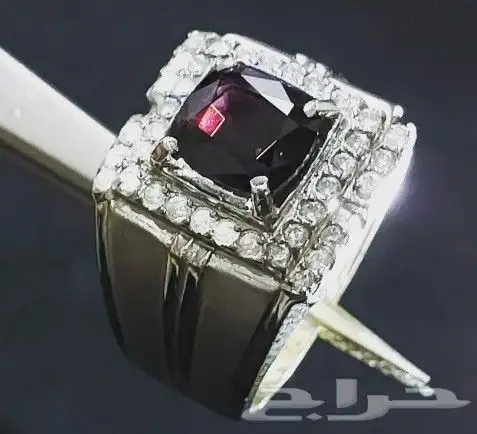 خاتم سبينيل طبيعي ملكي فاخر 4
