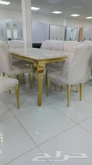 طاولات طعام بجميع أنواعها وأشكالها المختلفة 2 و4 و6 و8 و10 و12 كرسي 8