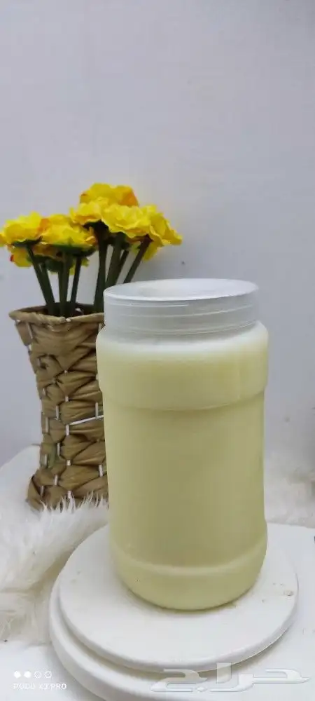 سمن ماعز بري ابيض بدون اضافات وسمن مضومر اخضر 0