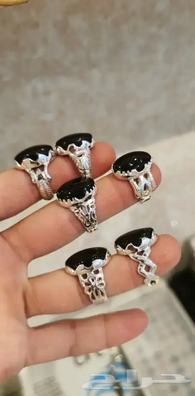 خواتم عقيق يمني جزع 0