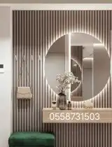 معلم ديكورات بديل الرخام بديل الخشب شاشات 39