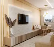 معلم ديكورات بديل الرخام بديل الخشب شاشات 9