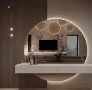 معلم ديكورات بديل الرخام بديل الخشب شاشات 49