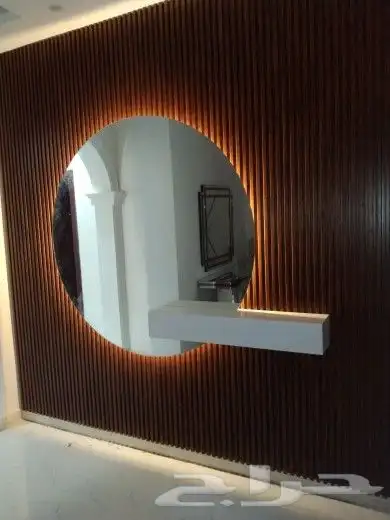 معلم ديكورات بديل الرخام بديل الخشب شاشات 55