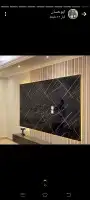معلم ديكورات بديل الرخام بديل الخشب شاشات 60