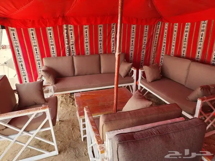 طقم كراسي مع جلسات 6