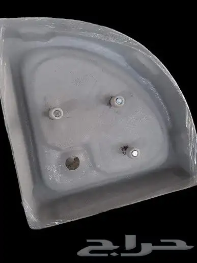 زاوية حوض قدم اكريليك 80 80 سنتي فوق البلاط 1