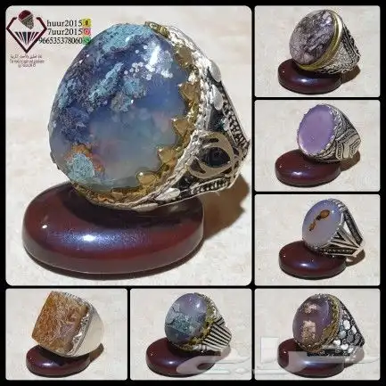 خواتم عقيق يماني مميزة 5