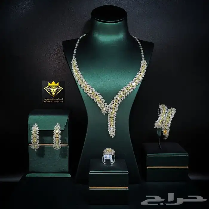 شبكات الماس اطقم الماس مجوهرات الحامد البحرين _ دبي جميرا 1 43