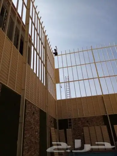 مظلات وسواتر وجلسات وجميع أعمال الحداده 9